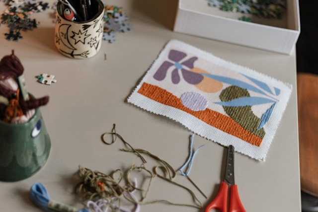 Fiber arts have been used in art therapy programs to help individuals cope with PTSD, grief, and emotional trauma