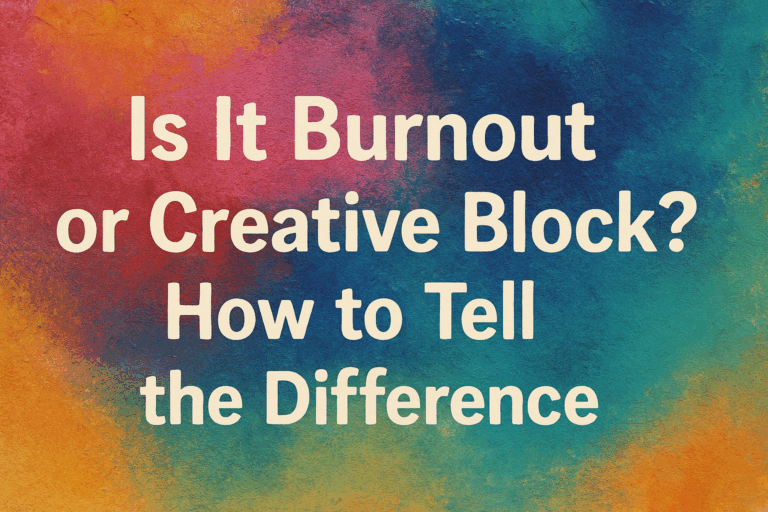 creative block vs. burnout