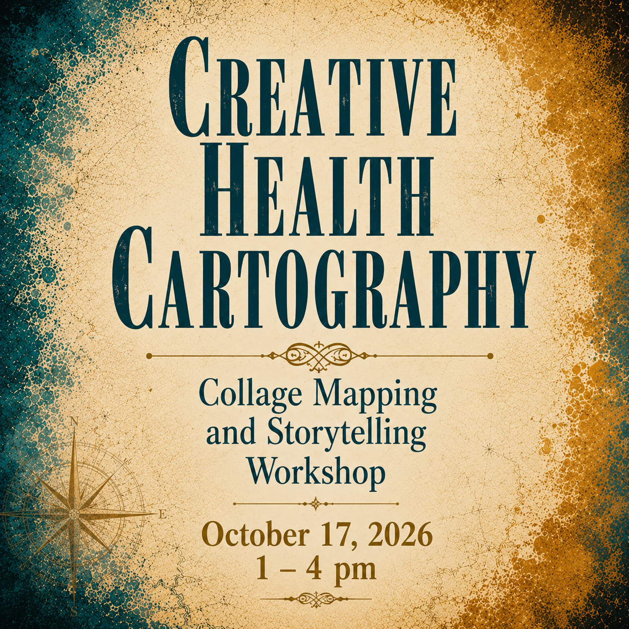 Creative Health Cartography, Collage Mapping and Storytelling Workshop, October 17 2026